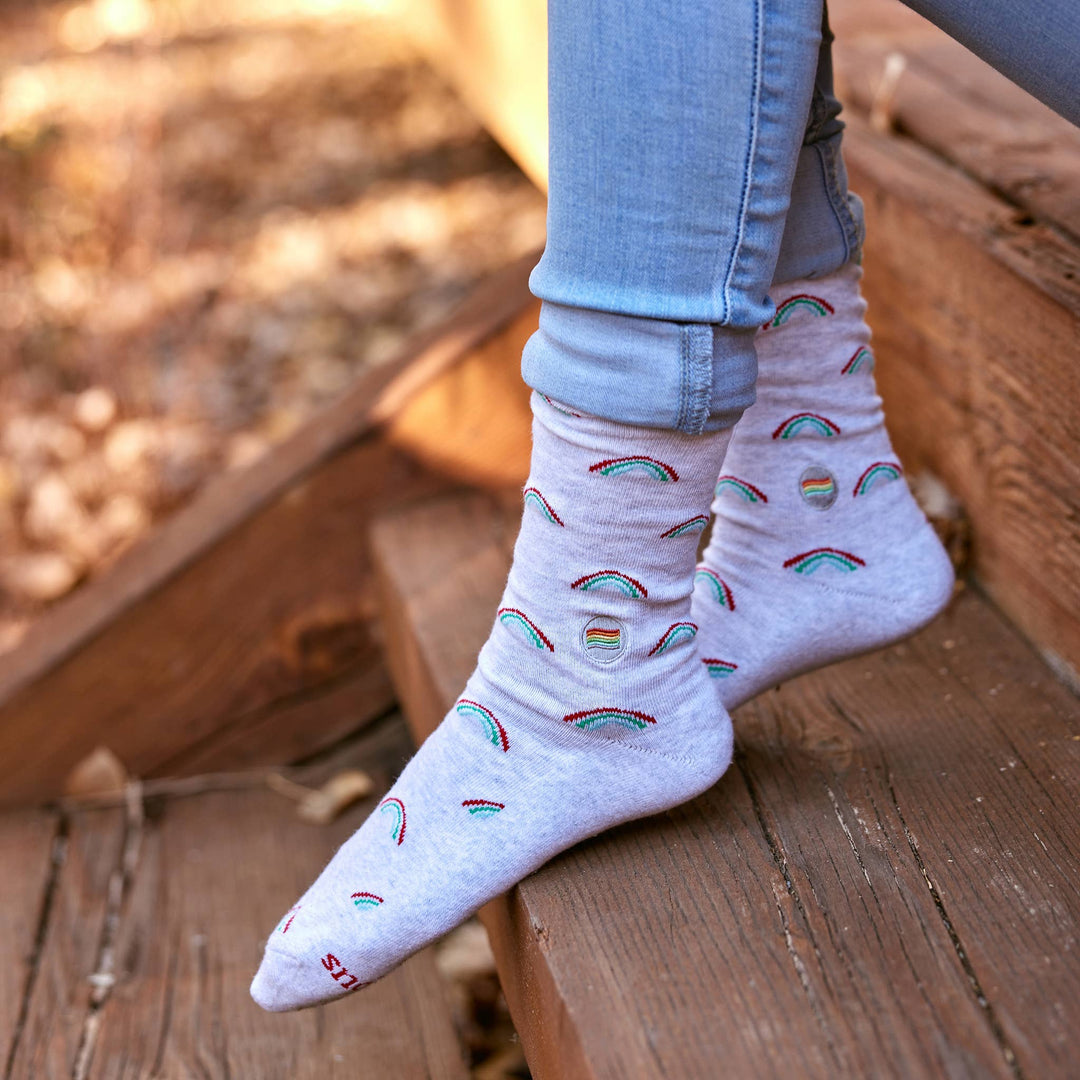 Conscious Step - Socks that Save LGBTQ Lives (Radiant Rainbows)