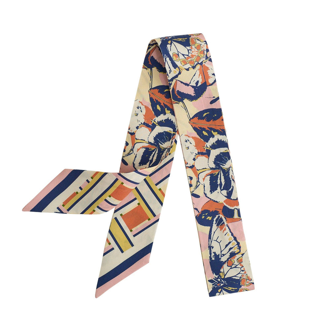 Lost Pattern NYC - Lost Pattern x Leatherology Silk Twilly Scarf - Bright