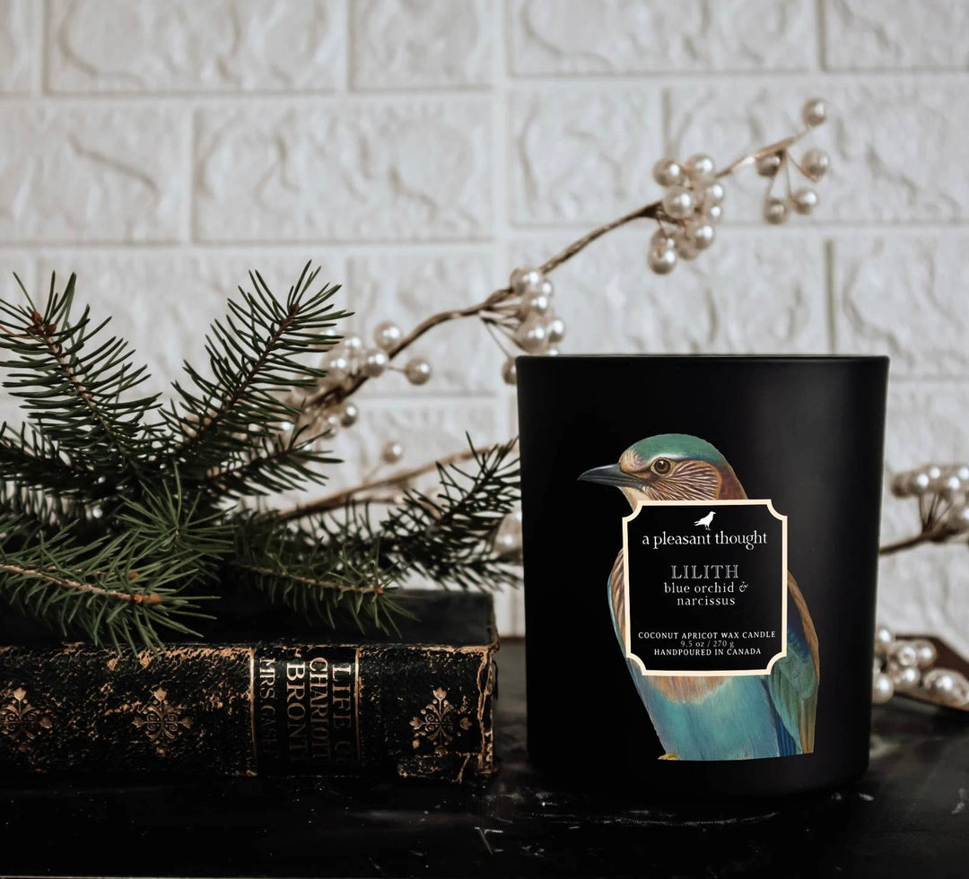 A Pleasant Thought - LILITH | BLUE ORCHID & NARCISSUS | RAVEN CANDLE