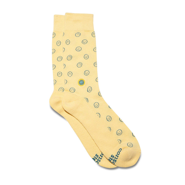 Conscious Step - Socks that Support Mental Health (Smiley Faces)