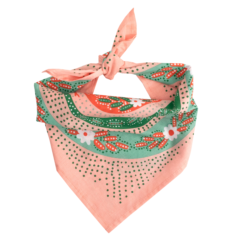 Handker Bandanas - No. 069 Snakes Pink