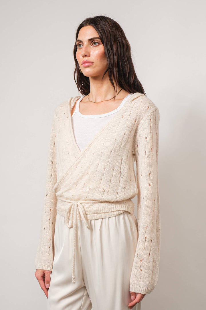 Loucia - Simi Hooded Wrap Cardigan