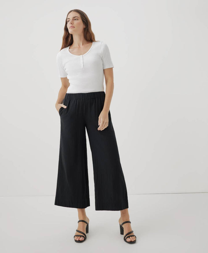 Pact - Women's Organic Coastal Double Gauze Wide Leg Pant