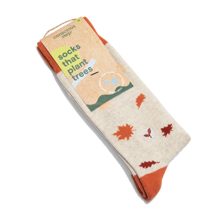 Conscious Step - Socks that Plant Trees (Fall Leaves)