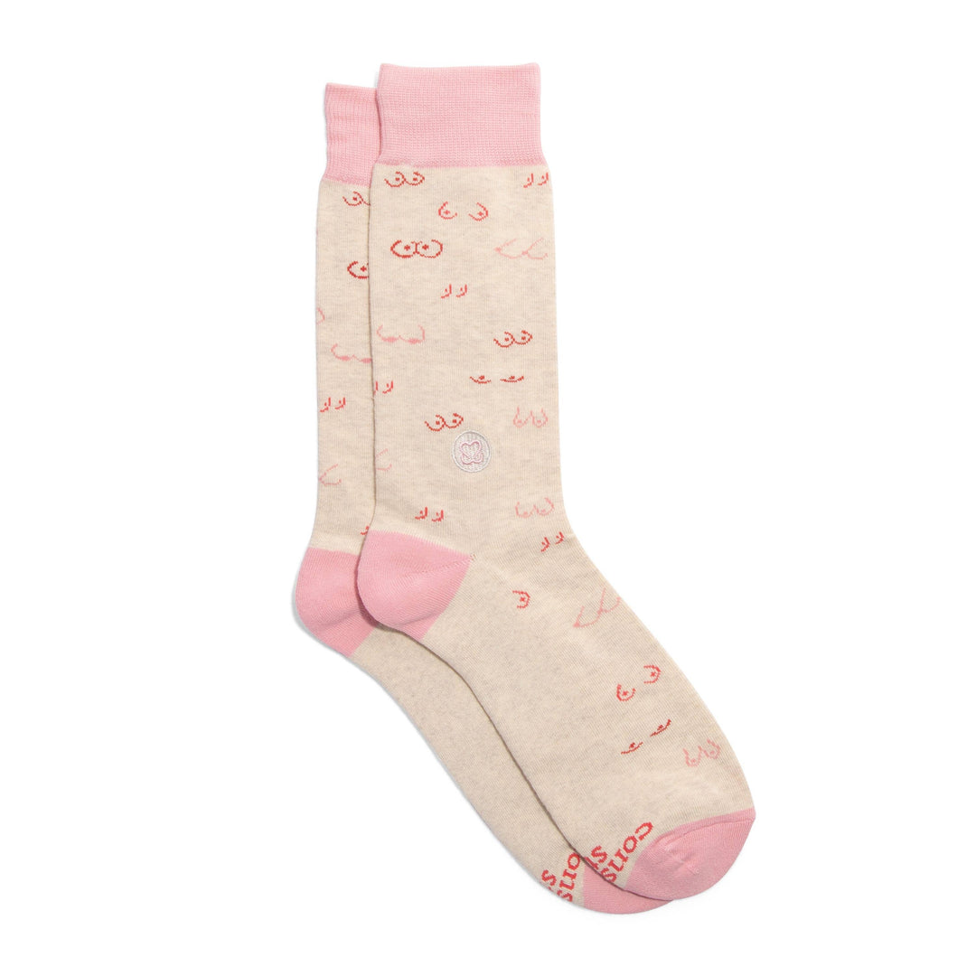 Conscious Step - Socks that Support Self-Checks (Pink Tatas)